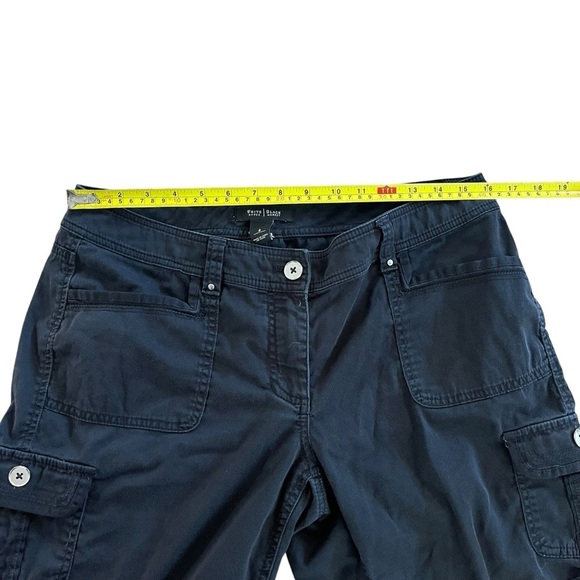 White House Black Market Black Bermuda Cargo Shorts women’s size 8 cotton blend - Picture 5 of 10